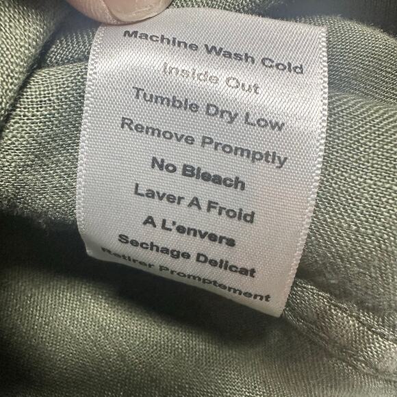 Grayson Hero Linen Button Up Olive 5 (XL) - Picture 5 of 6